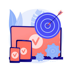 multi-device targeting abstract concept vector image