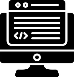 programming icon vector image