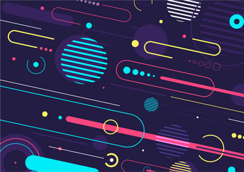 creative abstract dynamic geometric elements vector image