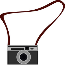 Film camera on white background vector