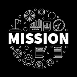 mission outline business vector