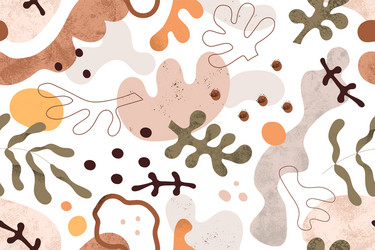 seamless pattern with abstract geometric shapes vector image