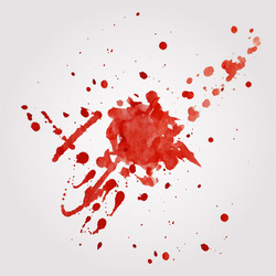 Set Of Various Dripping Grunge Blood Splatters Stock Illustration