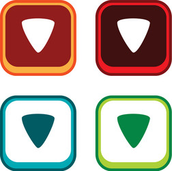 Color app icon button game asset theme vector