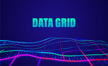 data grid abstract background virtual vector image