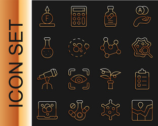 set line graph chart infographic to do list vector image