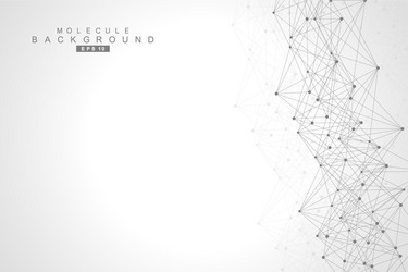 geometric abstract background with connected line vector image