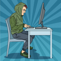 Hacker Stealing Data vector image