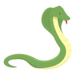 king cobra tattoo icon cartoon snake head vector