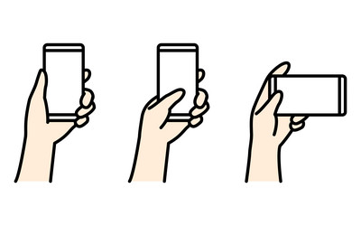 vertical and horizontal set of for operating vector image