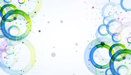 abstract background with gradient circles vector image
