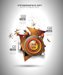 infographic template for modern data visualization vector image