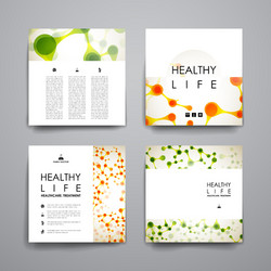 Set of brochure poster design templates vector