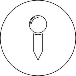 push pin marker map pointer pushpin thumbtack vector