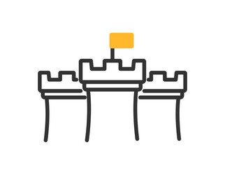 rooks color icon vector image