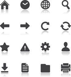 Website Icon Set - Toolbar & Web Elements vector