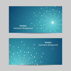 Set of horizontal banners vector