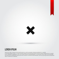 cancel icon design element vector image