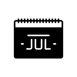 Jul Royalty Free Vector Image - VectorStock