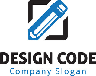 code symbol design vector image