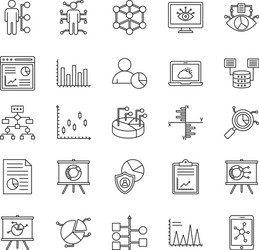 Data visualization style icon which can eas vector