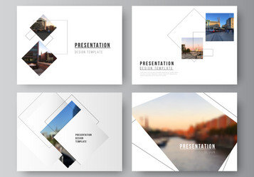 Layout presentation slides design vector