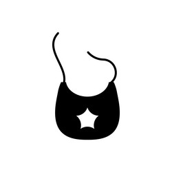 Baby bib icon vector