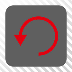 rotate ccw rounded square button vector image