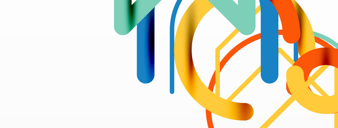 abstract background circles and colorful round vector image