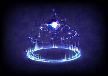 aura stage for showing gui and ui virtual vector image