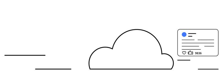cloud storage system with user interaction vector image