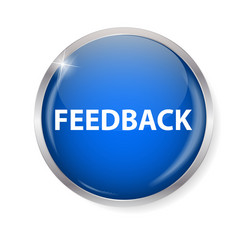 Glossy Computer Feedback Button vector image