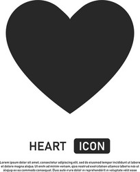 Heart icon sign love or like isolated social vector