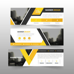 Modern Corporate Triangle Banner Vector Image