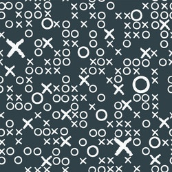 abstract seamless pattern with tic tac toe vector image