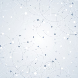 geometric pattern with connected lines and dots vector image