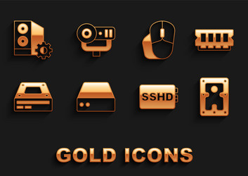 set server data web hosting ram random access vector image