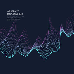 Abstract background with a dynamic waves vector