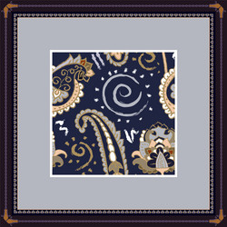 Decorative frame with pattern color print vector