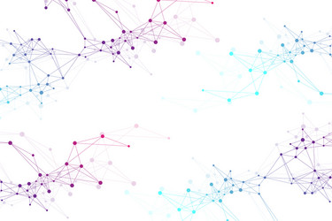global network connection and big data vector image
