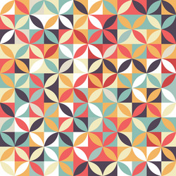retro styled pattern background design vector image