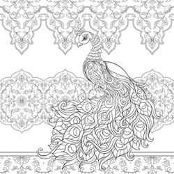 Peacock Feather Pattern vector image