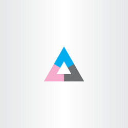 tech business abstract triangle logo icon sign vector image