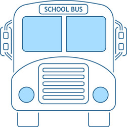 School bus icon vector