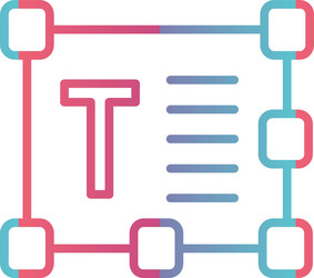 text editor line gradient design vector image