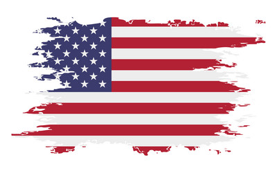 Grunge American Flag vector