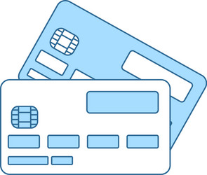 Credit card icon vector