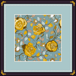 Decorative frame with pattern color print vector