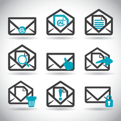 Mail icon design vector