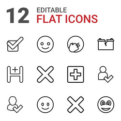 positive icons vector